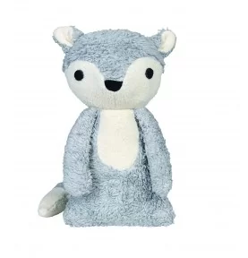 Peluche renard Mikkel gris