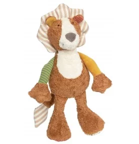 Peluche lion Patchwork en coton bio, Green signée Sigikid