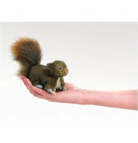 Marionnette à doigt Mini Ecureuil (rouge)
