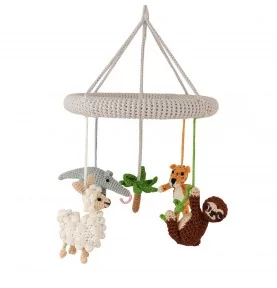 Mobile bébé en Crochet "Amérique du Sud" signé Sindibaba