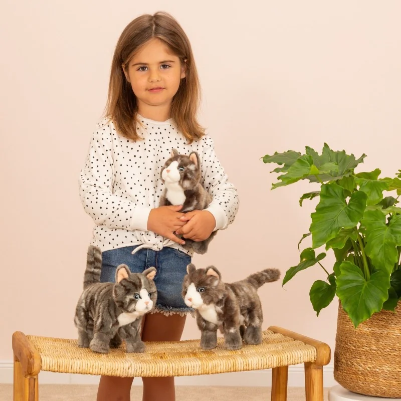 Peluche Teddy Hermann – Chat Noir Tout Doux (modèle 68460)