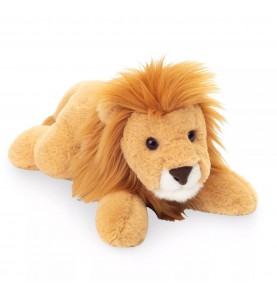 Peluche lion couché - 33 cm signée Teddy Hermann